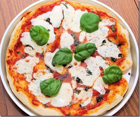 pizza margarita and lyonnaise1