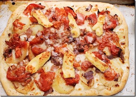 pizza margarita and lyonnaise6