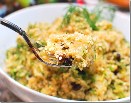 Lemon Quinoa with Zucchini,m, Currents and Dill3