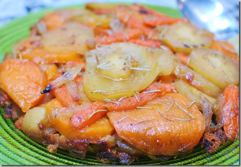 Rooted in Bed and Root Vegetable Tarte Tatin | Apple Crumbles